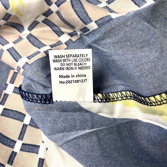 💞Amoretu Amazing Colors Tunic Dress VNeck, Swing,Casual,Loose Flowy, Fun,Size L - Picture 8 of 15